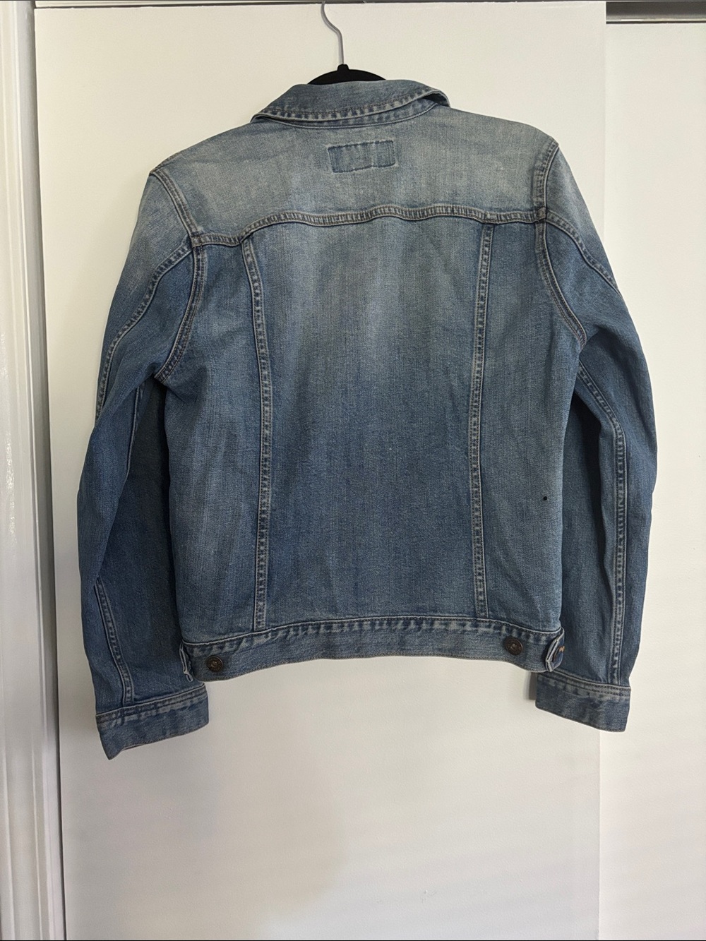 Lucky Brand Light-Medium Blue Wash Denim Jean Jacket Large - Picture 4 of 5
